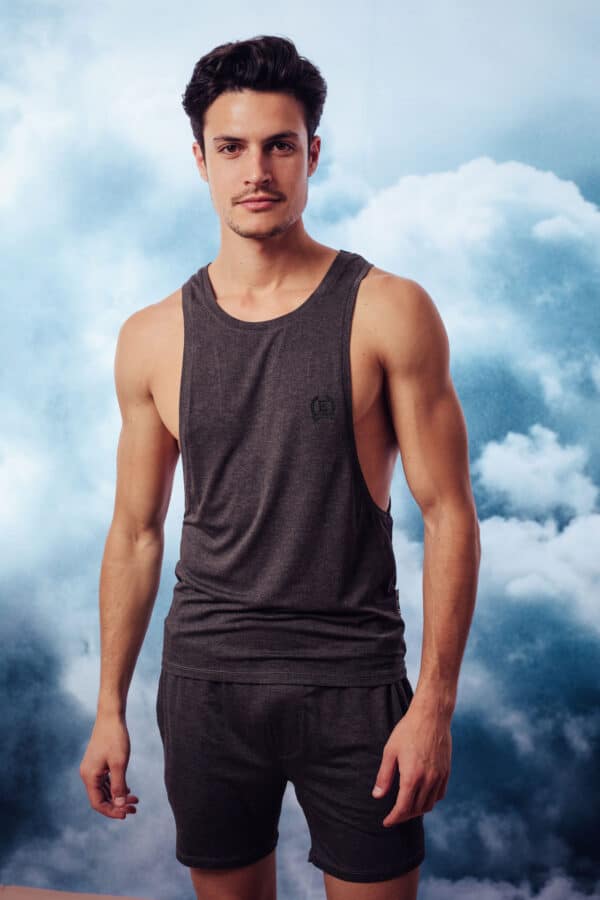 MEN'S SLEEVELESS TOP ANTRACIT