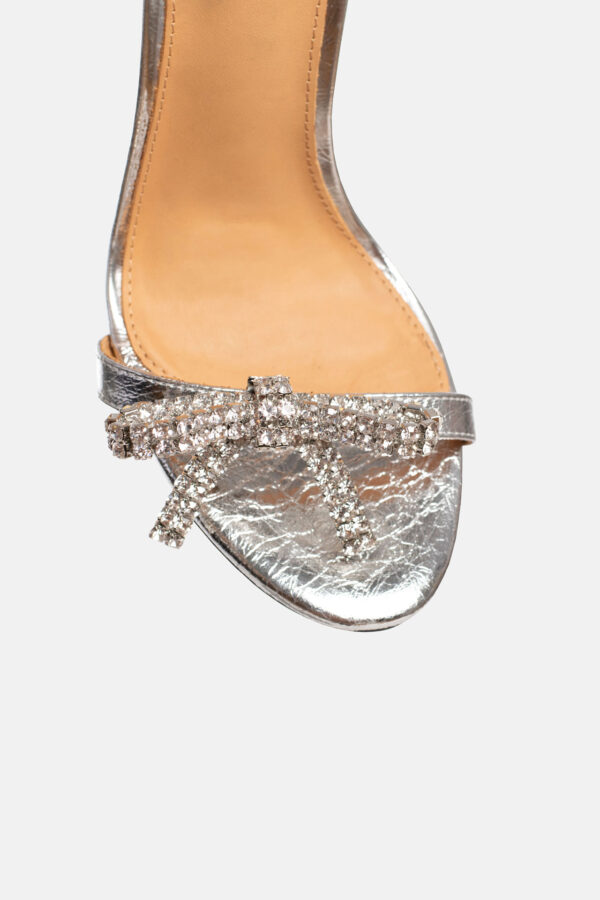 Srebrne sandale YNES