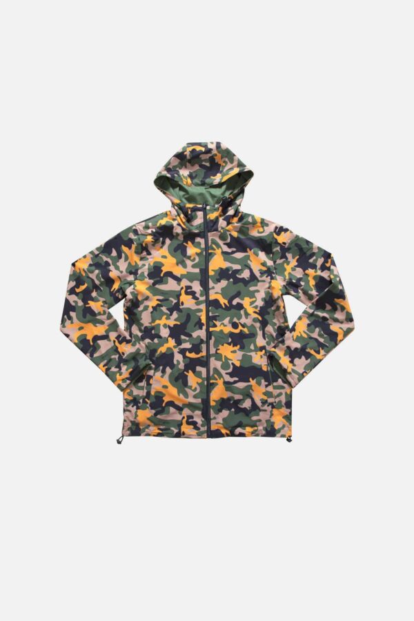 MEN'S WINDBREAKER 2FACE OLIVE GREEN & MILITARY