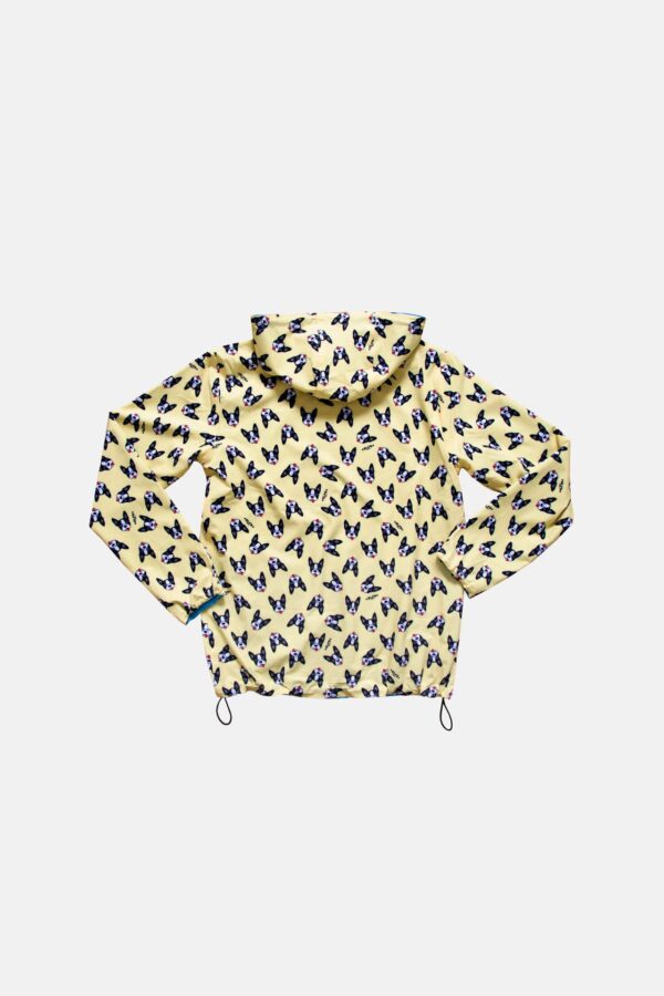 MEN'S WINDBREAKER 2FACE LIGHT BLUE & BOSTON TERRIER