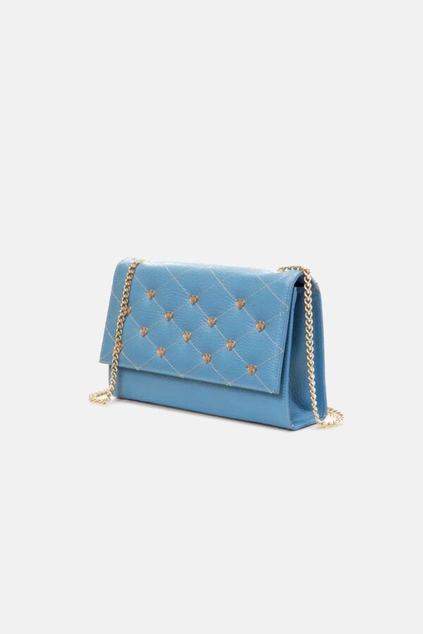 MINI BAG HEARTS AZURE BLUE S