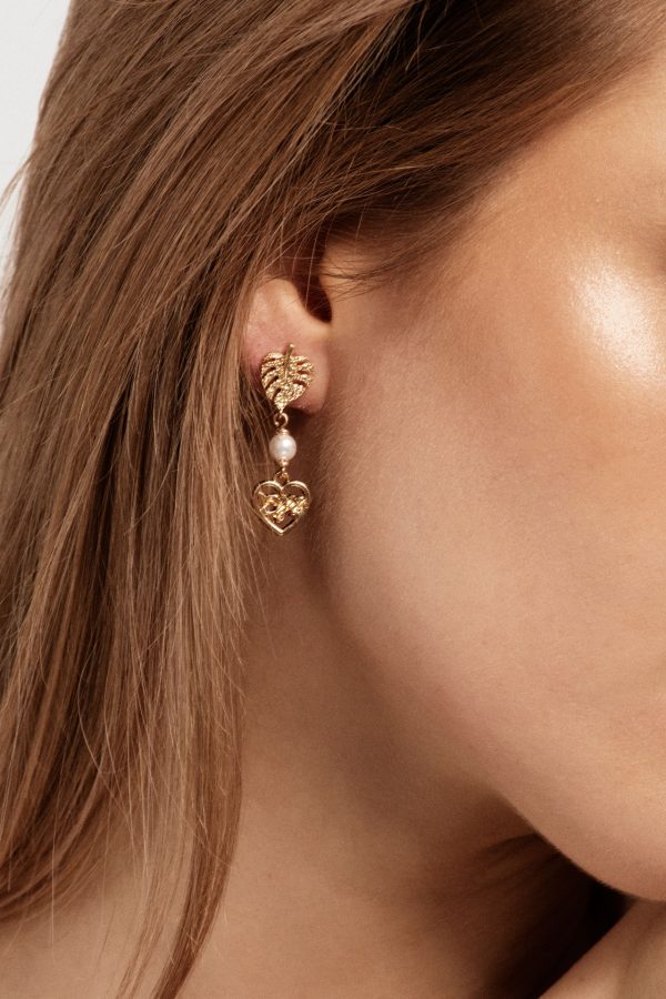 EARRINGS MONSTERA LEAF