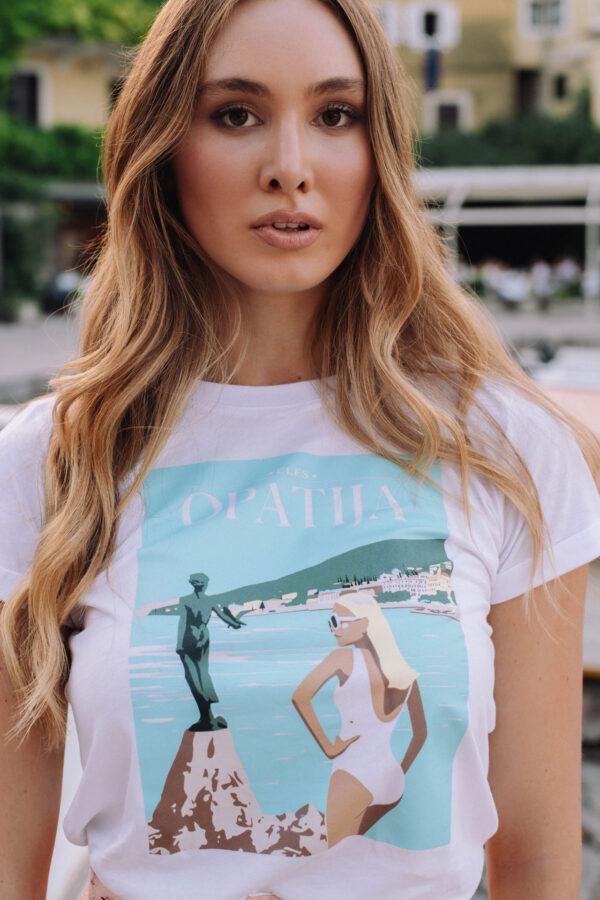 Ženski T-shirt RAZGLEDNICA OPATIJA